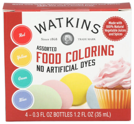 Watkins Food Coloring Assrtd 4Pk 1.20 Fo
