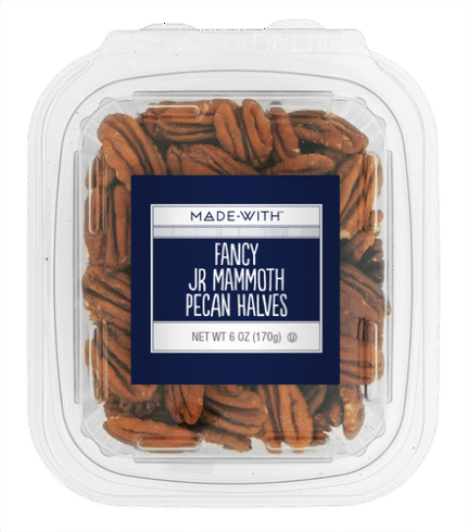 No Label Eb Nut Pecan Halves Tub 6 Oz