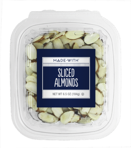 No Label Eb Nut Almond Sliced Tub 6.50 Oz