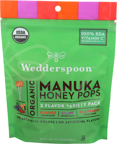 Wedderspoon Lozenge Manuka Pop 4 Oz