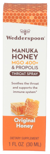 Wedderspoon Propolis Throat Spray 1 Fo