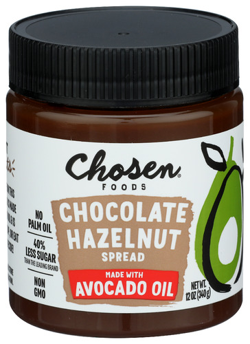 Chosen Foods Spread Chocolate Hazelnt 12 Oz