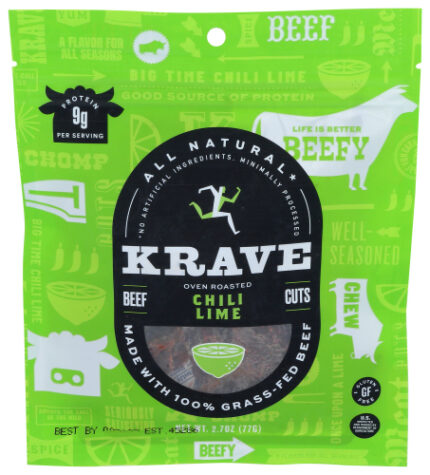 Krave Jerky Beef Chili Lime 2.70 Oz