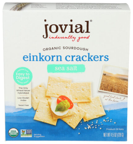 Jovial Cracker Sourdgh Sea Salt 4.50 Oz
