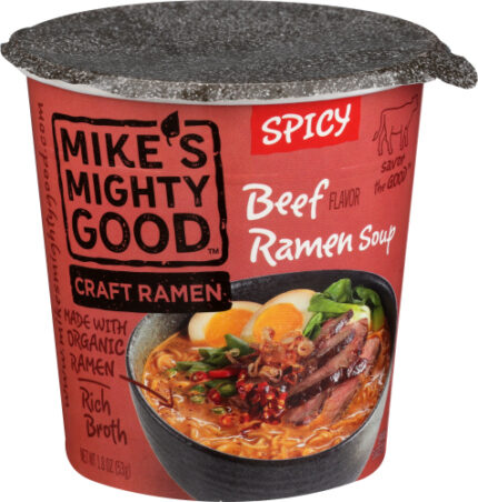 Mikes Mighty Good Soup Cup Beef Spicy Org 1.80 Oz