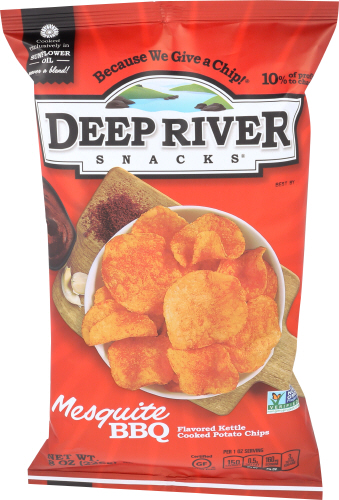 Deep River Chips Kttl Msquite Bbq 8 Oz