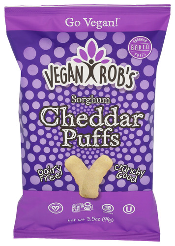 Veganrobs Puffs Cheddar Dairy Free 3.50 Oz