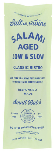 Salt And Twine Salami Classic Bistro 5 Oz