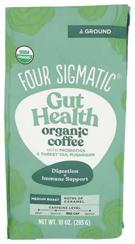 Four Sigmatic Coffe Gnrd Gut Focus Org 10 Oz