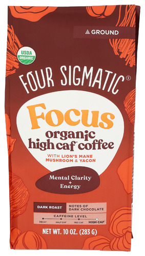 Four Sigmatic Coffe Highcaff Focus Org 10 Oz