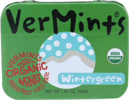 Vermints Candy Wintergreen Org 1.41 Oz