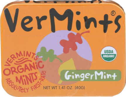 Vermints Candy Gingermint Org 1.41 Oz