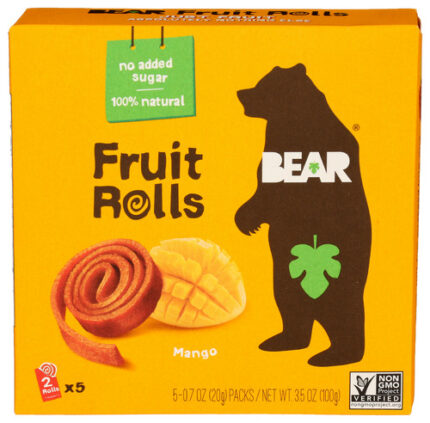Bear Snacks Fruit Roll Mango Multipk 3.50 Oz