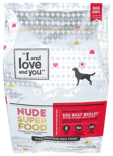 I&Love&You Dog Food Nude Red Meat Mdly 23 Lb