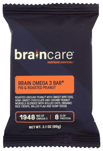 Braincare Bar Omga 3 Fig Rstd Pnut 2.10 Oz