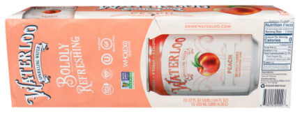 Waterloo Sparkling Water Water Sprkl Peach 12 Pk 144 Fo