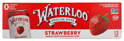 Waterloo Sparkling Water Wtr Sprklg Strwbry 12Pk 144 Fo