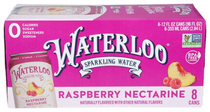 Waterloo Sparkling Water Water Spk Rspbr Nect 8Pk 96 Fo