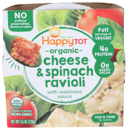 Happy Tot Ravioli Chs Spnch Mrnara Sauce 4.50 Oz