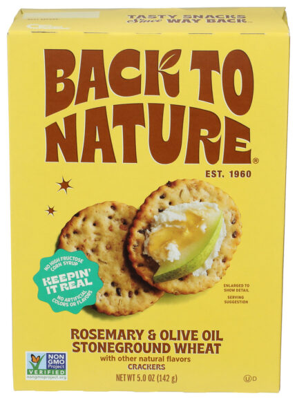 Back To Nature Crackers Olive Oil Rm Sg 5 Oz