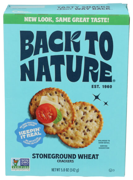 Back To Nature Crackers Stonegrnd Wht 5 Oz