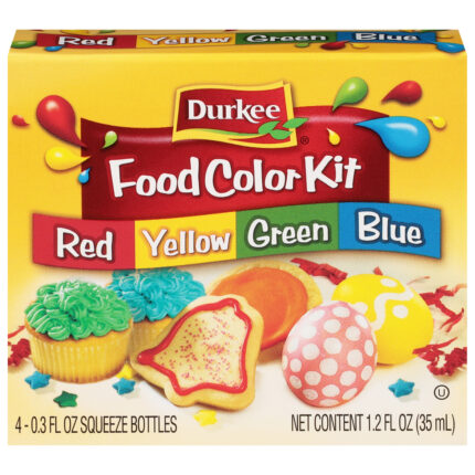 Durkee, Food Colour Kit 4 Bottles, Case Of 12, 1.2 Fl Oz