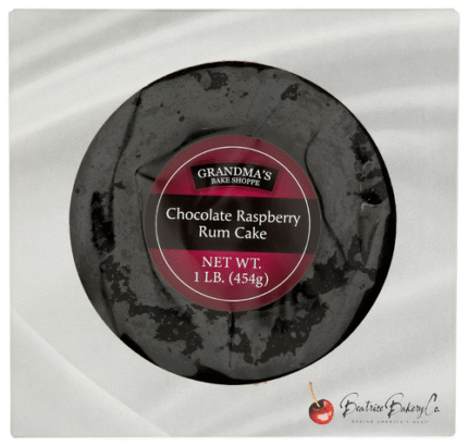 Grandmas Cake Chocolate Rasp Rum 16 Oz