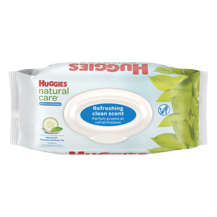 Huggies, Natural Care Baby Wipes Refreshing Clean Scent, Case Of 8, 56 Ct - Image 1