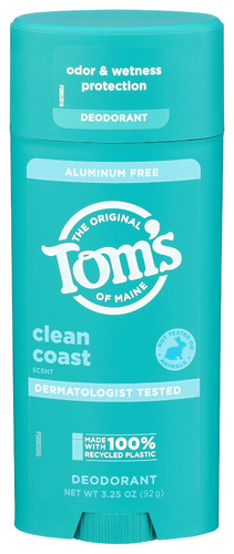 Toms Of Maine Deodorant Stk Cln Coast 3.25 Oz