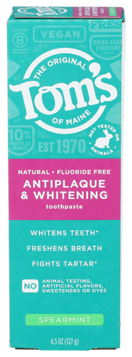 Toms Of Maine Toothpaste Spearmint 4.50 Oz
