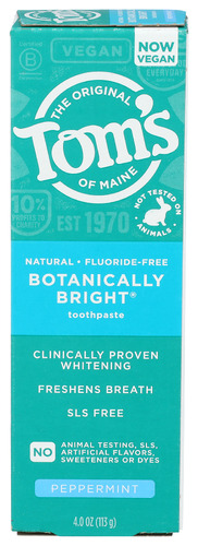 Toms Of Maine Toothpaste Whte Pepprmnt 4 Oz