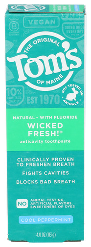 Toms Of Maine Toothpaste Cool Pprmnt 4 Oz