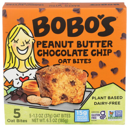 Bobos Oat Bars Bites Pnt Btr Choc Chip 6.50 Oz