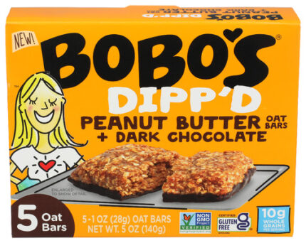 Bobos Oat Bars Bar Dippd Drk Choc Pb 5 Oz