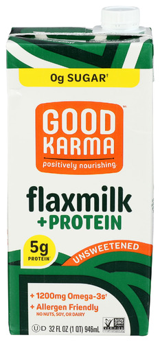 Good Karma Flax Milk Prtn Unswtnd 32 Fo