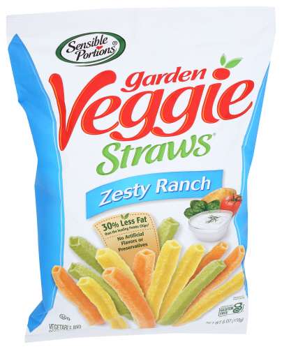 Sensible Portions Straw Veggie Ranch 6 Oz