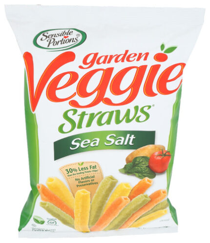 Sensible Portions Veggie Straw Sea Salt 12 Oz