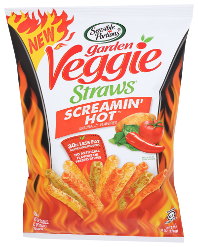 Sensible Portions Straws Veggie Scrmin Hot 6 Oz