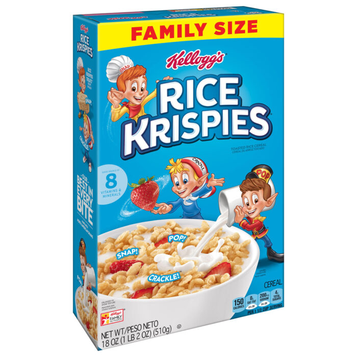 Kellogg's, Rice Krispies Toasted Cereal Family Size, Case Of 6, 18 Oz - Image 1