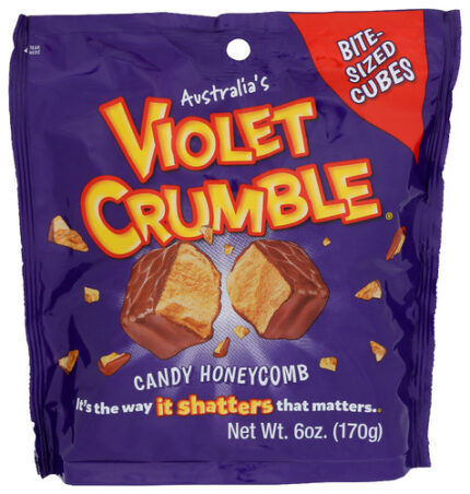 Violet Crumble Chocolate Cubes Bite Szd 6 Oz