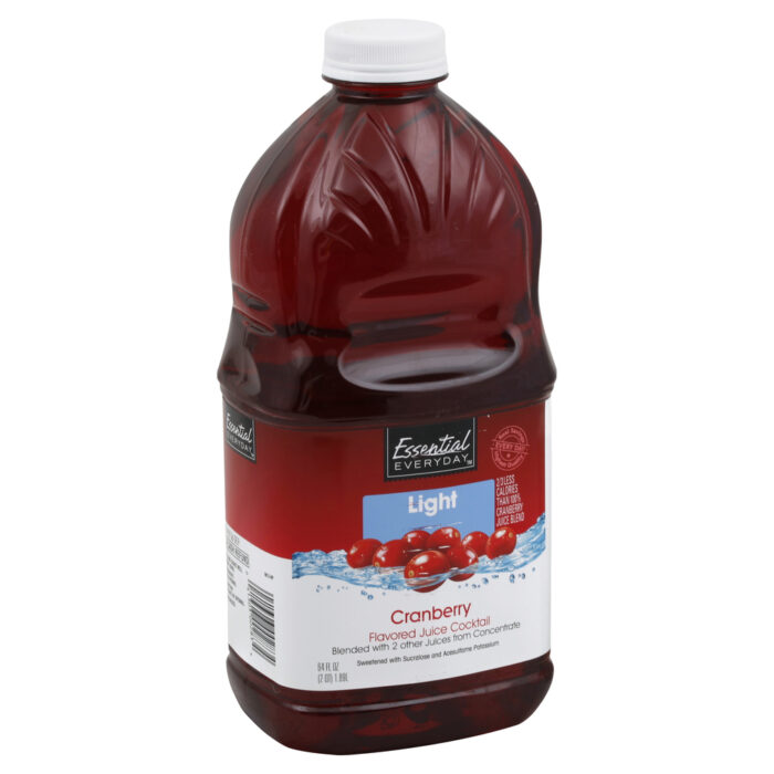Essential Everyday, Blended Juice Cocktail Light Cranberry Flavored, Case Of 8, 64 Fl Oz - Image 1