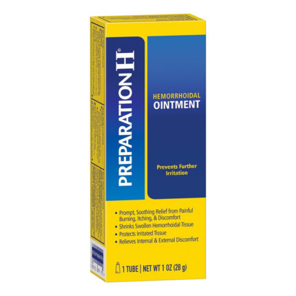 Preparation H, Hemorrhoid Symptom Treatment Ointment: Itching Burning And Discomfort Relief Tube, Case Of 3, 1 Oz