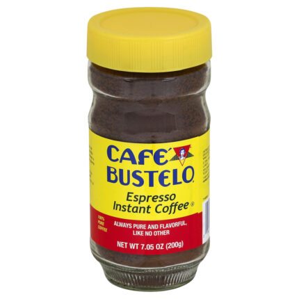 Cafe Bustelo, Espresso Dark Roast Instant Coffee, Case Of 6, 7.05 Oz