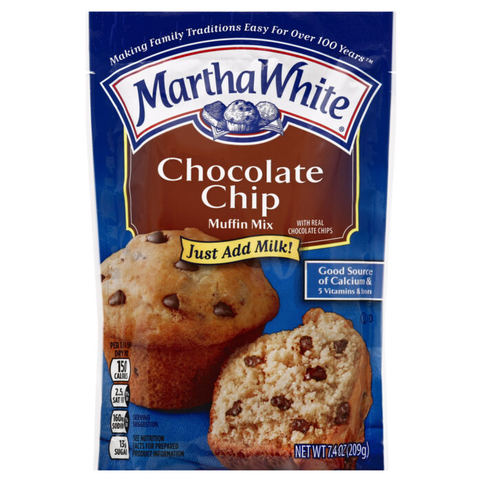 Martha White, Chocolate Chip Muffin Mix, Case Of 12, 7.4 Oz - Image 1