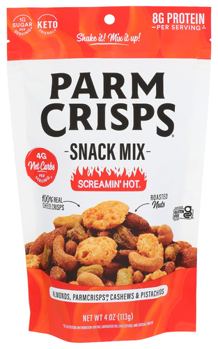 Parm Crisps Snack Mix Screamin Hot 4 Oz