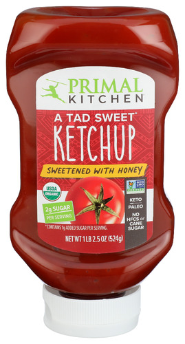 Primal Kitchen Ketchup W Honey Squeeze 18.50 Oz