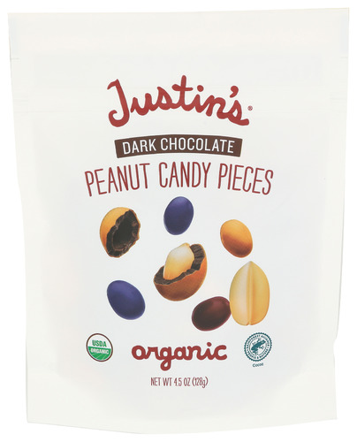 Justins Chocolate Dk Pnut Pieces 4.50 Oz