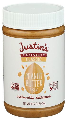 Justins Peanut Butter Clsc Crnch 16 Oz