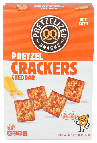Pretzelized Snacks Cracker Pretzel Cheddar 6.50 Oz