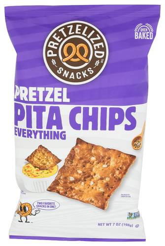 Pretzelized Snacks Chip Prtzl Pita Evrythng 7 Oz